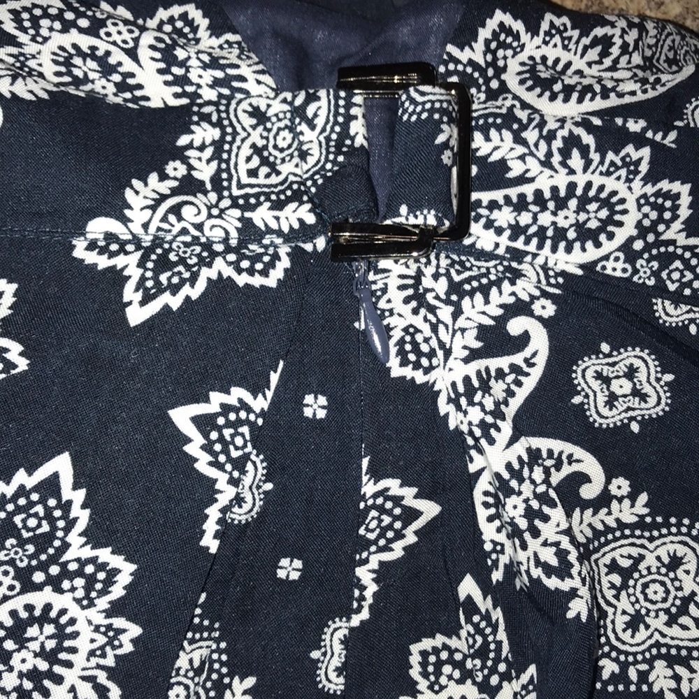 NAVY WHITE CASUAL JUMPSUIT DRESS - Picture 7 of 7